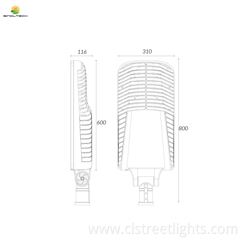 All in Two Design 100W. 120W Solar LED Street Lights (10~12M)